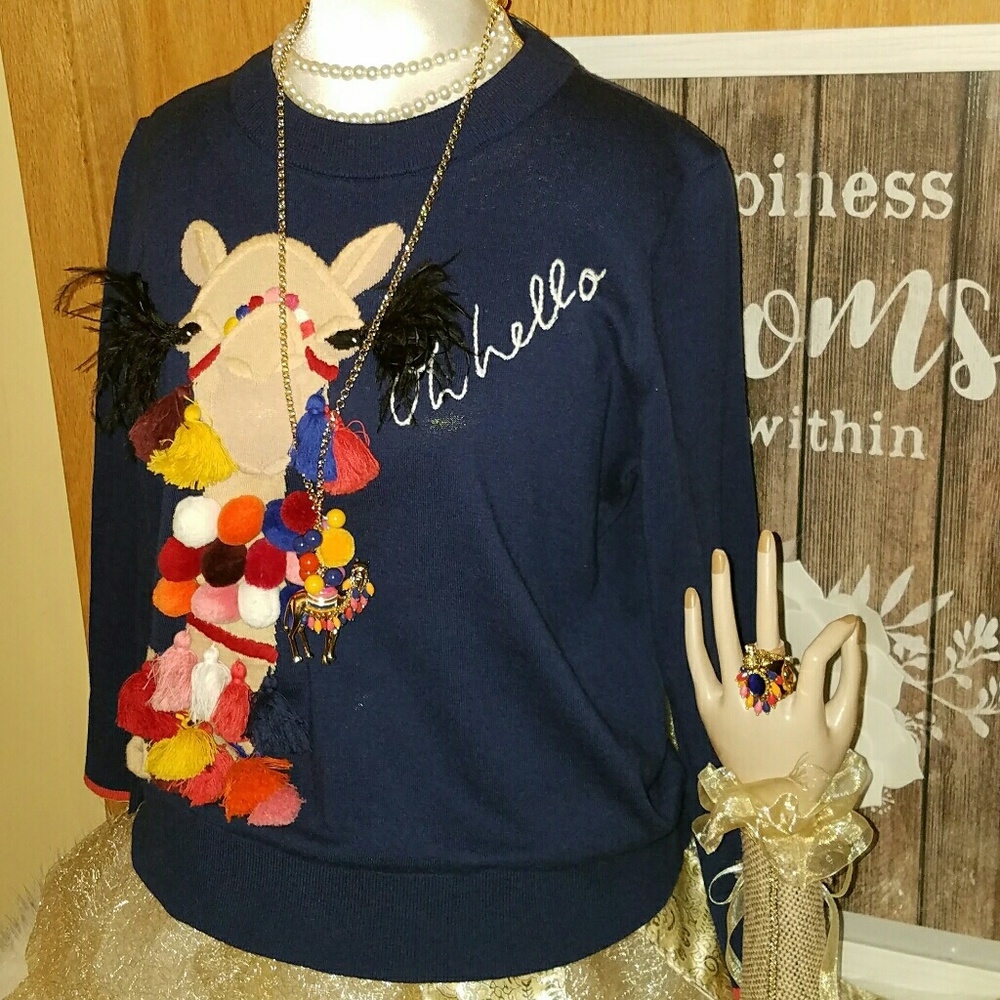Kate spade Oh hello Camel sweater - Picture 7 of 7